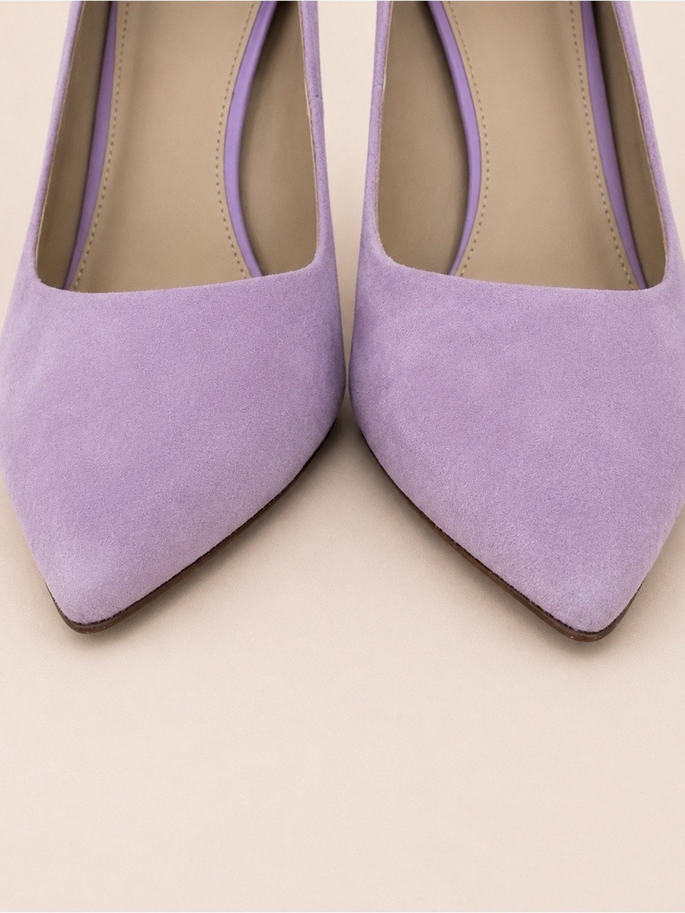 Sam Edelman Hazel - Lilac Suede Pointed Toe Pumps - Picture 8 of 8